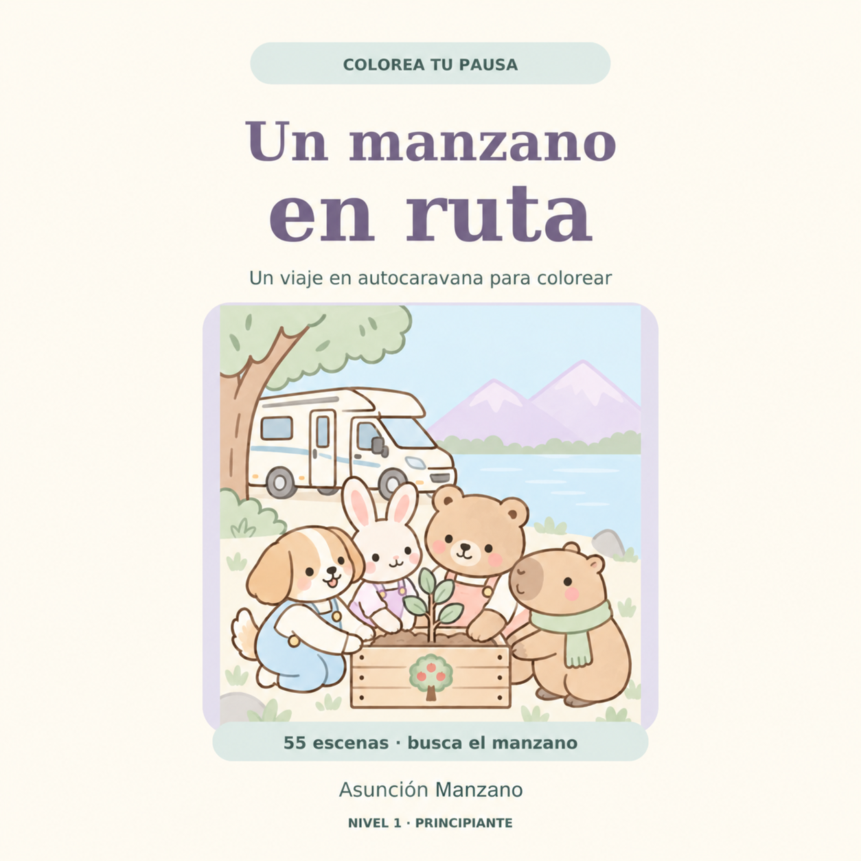 Cubierta de Un manzano en ruta, de Asunción Manzano